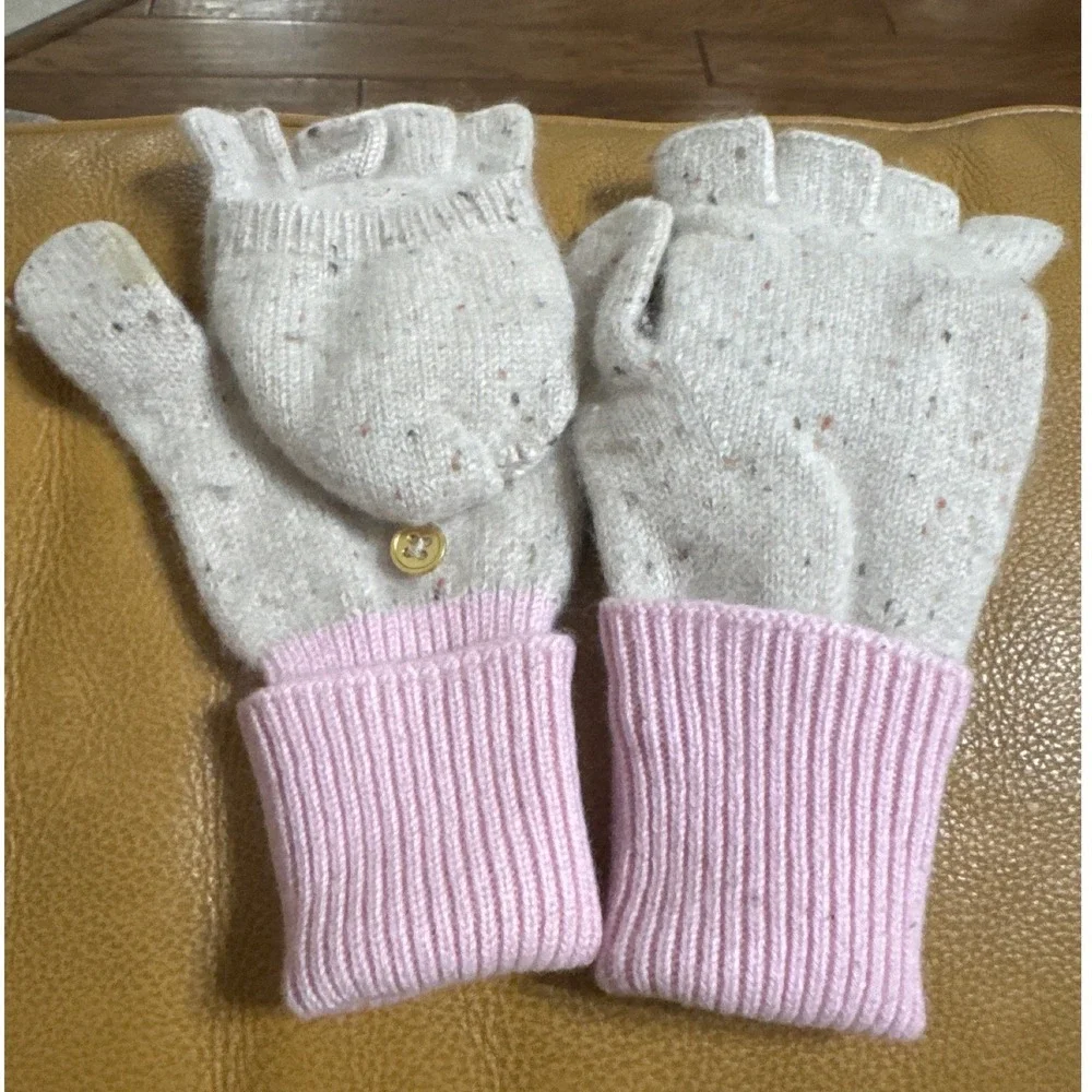 J.Crew Convertible Fingerless  Gloves Speckled Cashmere Blend OLDSTOCK‎  FLAW
